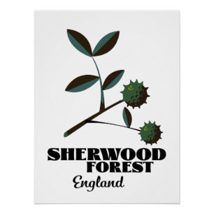 Affiche de voyage Sherwood Forest Angleterre