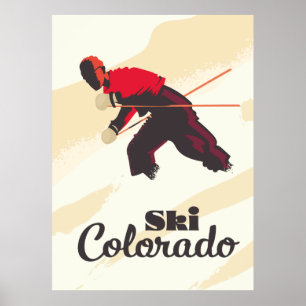 Affiche de voyage Ski Colorado