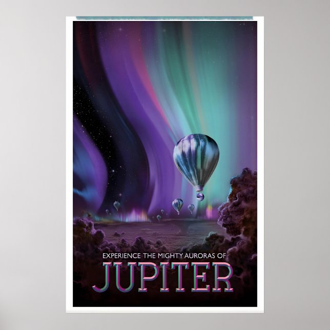 Affiche de voyage spatiale NASA Jupiter Impression (Devant)