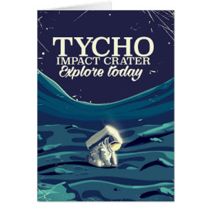 Affiche de voyage sur la lune de Tycho