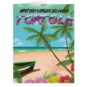 Affiche de voyage Tortola îles Vierges britannique