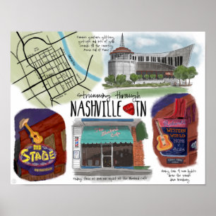 Affiche de voyage : Trump through Nashville, TN