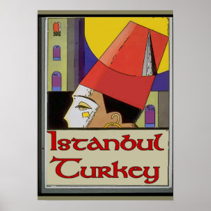 Affiche de voyage Turquie, Istanbul