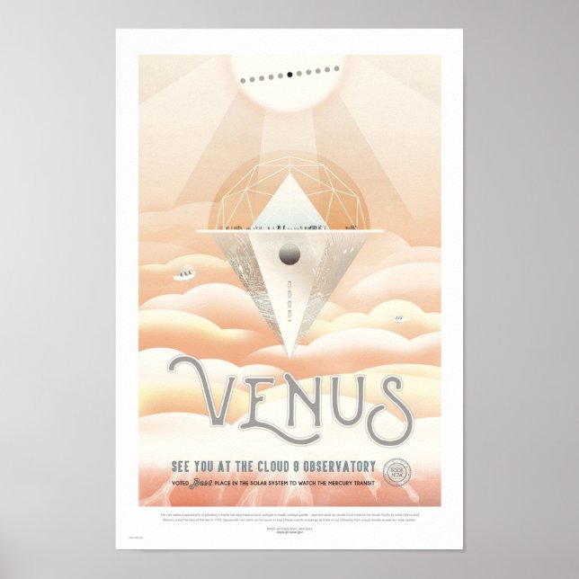 Affiche de voyage - Vénus (Devant)