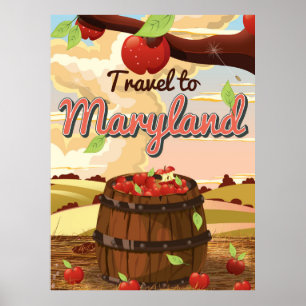 Affiche de voyage vers le Maryland