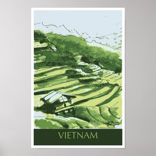 Affiche de voyage Vietnam (Devant)