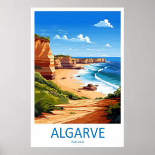 Affiche de voyage vintage Algarve Parc national de