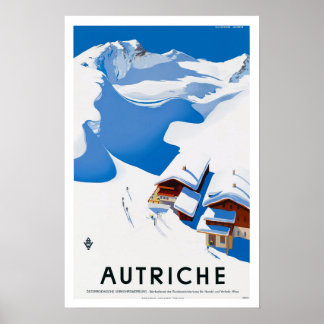 Affiche de voyage vintage - Autriche Austria