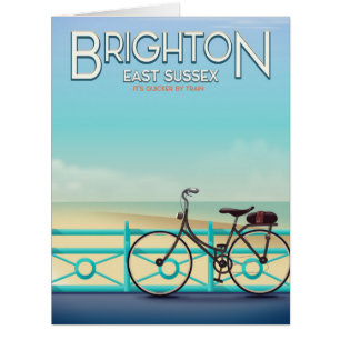 Affiche de voyage vintage de Brighton, East Sussex