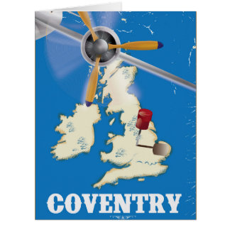 Affiche de voyage vintage de Coventry