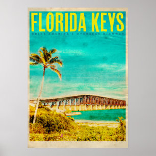 Affiche de voyage Vintage Florida Keys