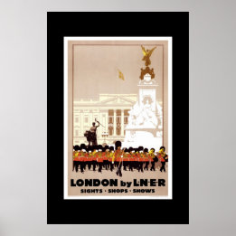 Affiche de voyage vintage Londres