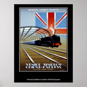 Affiche de voyage vintage Orient Express