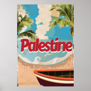 Affiche de voyage vintage Palestine