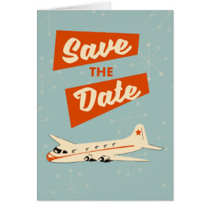 Affiche de voyage vintage pour réserver la date
