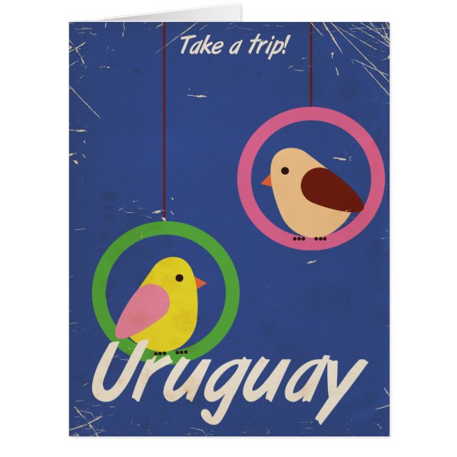 Affiche de voyage vintage uruguayenne (Devant)