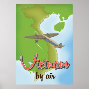 affiche de voyage vintage Vietnam