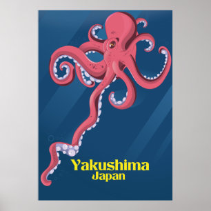 Affiche de voyage Yakushima Japon