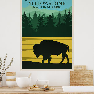 Affiche de voyage Yellowstone