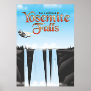Affiche de voyage Yosemite Falls Californie