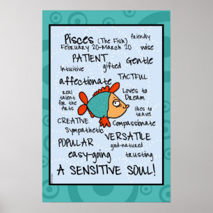 Affiche de wordcloud de Poissons