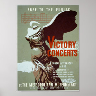Affiche de WPA de concert de victoire