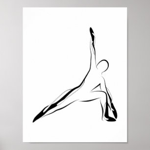 Affiche de yoga
