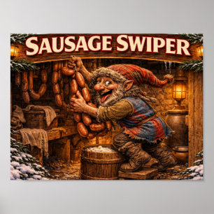 affiche de Yule Lad voleur de saucisses