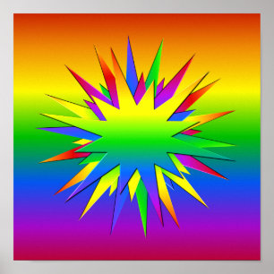 Affiche d'ÉCLAT d'ARC-EN-CIEL, personnaliser
