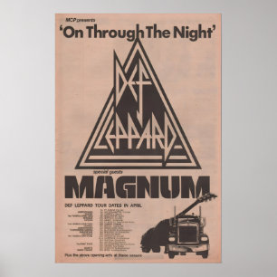 Affiche DEF LEPPARD 1980 - original NME - Sur