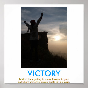 affiche démotivative VICTORY