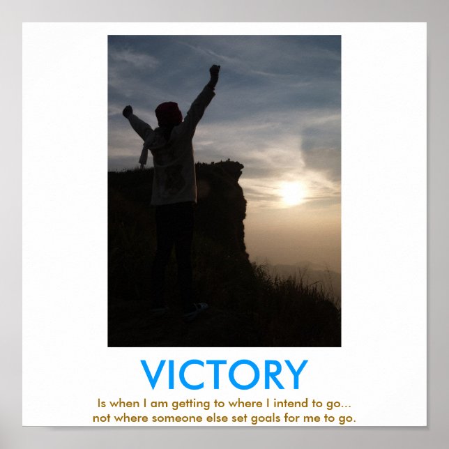 affiche démotivative VICTORY (Devant)
