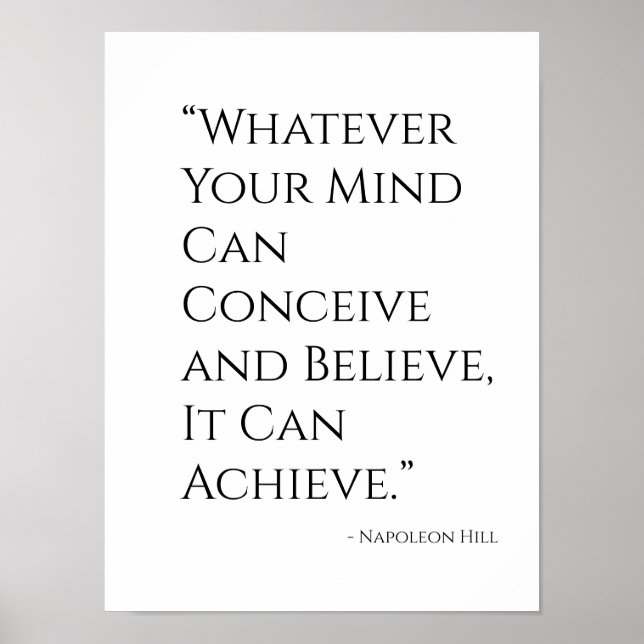 Affiche d'encouragement positif (Devant)