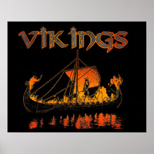 Affiche d'enterrement de Viking