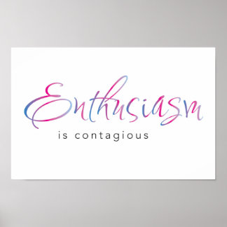 Affiche d'enthousiasme