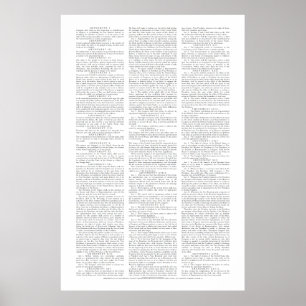 Affiche des amendements constitutionnels des États