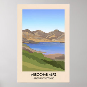 Affiche des Arrochar Alps Munros d'Écosse
