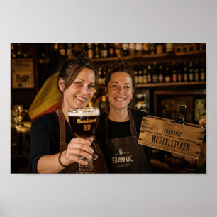 Affiche des Barmaids Trappistes Belges Toast
