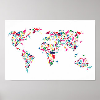 affiche des chats du monde