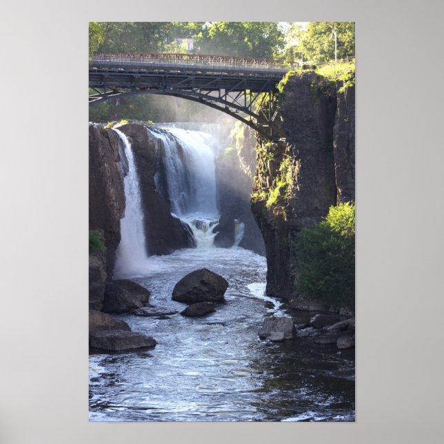 Affiche des chutes d'eau de Passaic (Devant)
