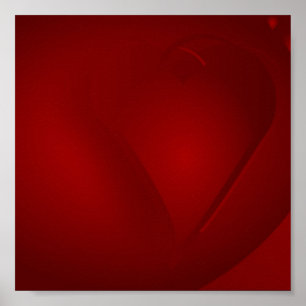 Affiche des Coeurs rouges du sang
