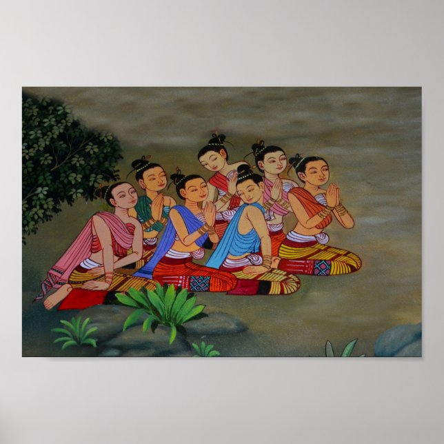 Affiche des dames du tribunal thaïlandais (Devant)