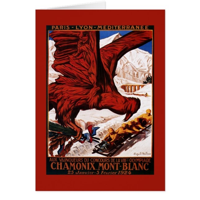 Affiche des Jeux olympiques d'hiver de 1924 (Devant)