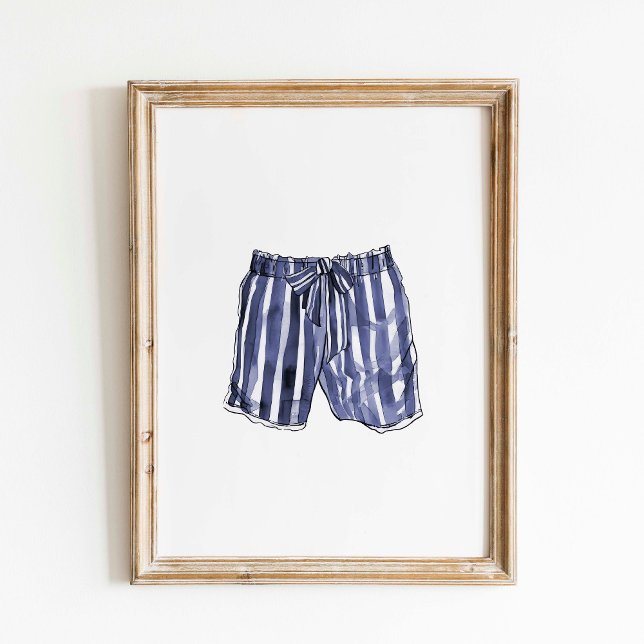 Affiche des maillots de bain rayés de la Marine vi (Créateur téléchargé)