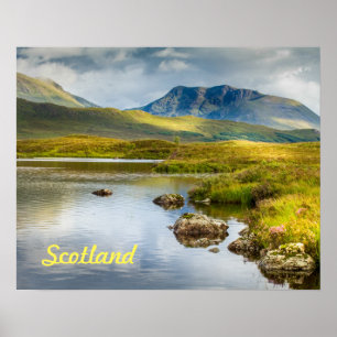 Affiche des montagnes écossaises en Ecosse