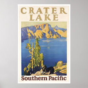Affiche des parcs nationaux d'art de Crater Lake S