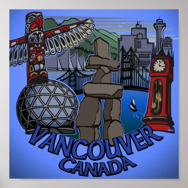 Affiche des Premières nations de Vancouver Décor A (Devant)