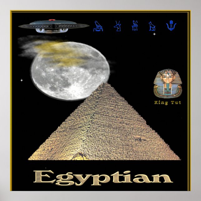 Affiche des pyramides égyptiennes (Devant)