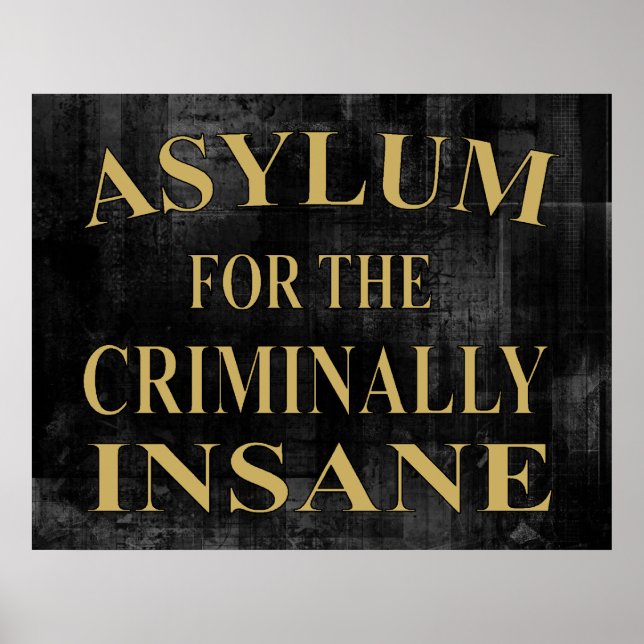 Affiche des signes d'asile (Devant)