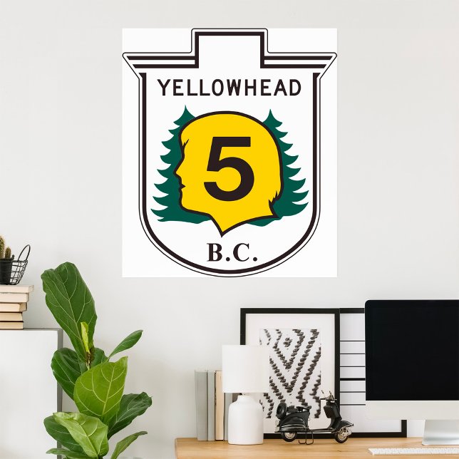 Affiche des signes de la route de Yellowhead (Créateur téléchargé)